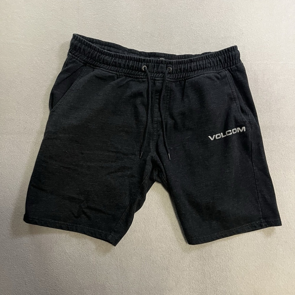 Volcom Sweat Shorts Men's Size Large Black Heather Workout Gym